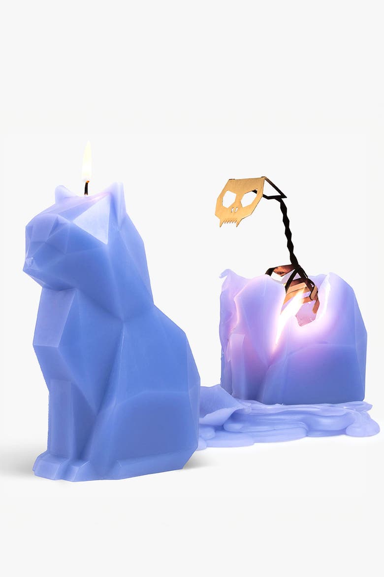 PyroPet Kisa Cat Candle, Alternate, color, Lavender
