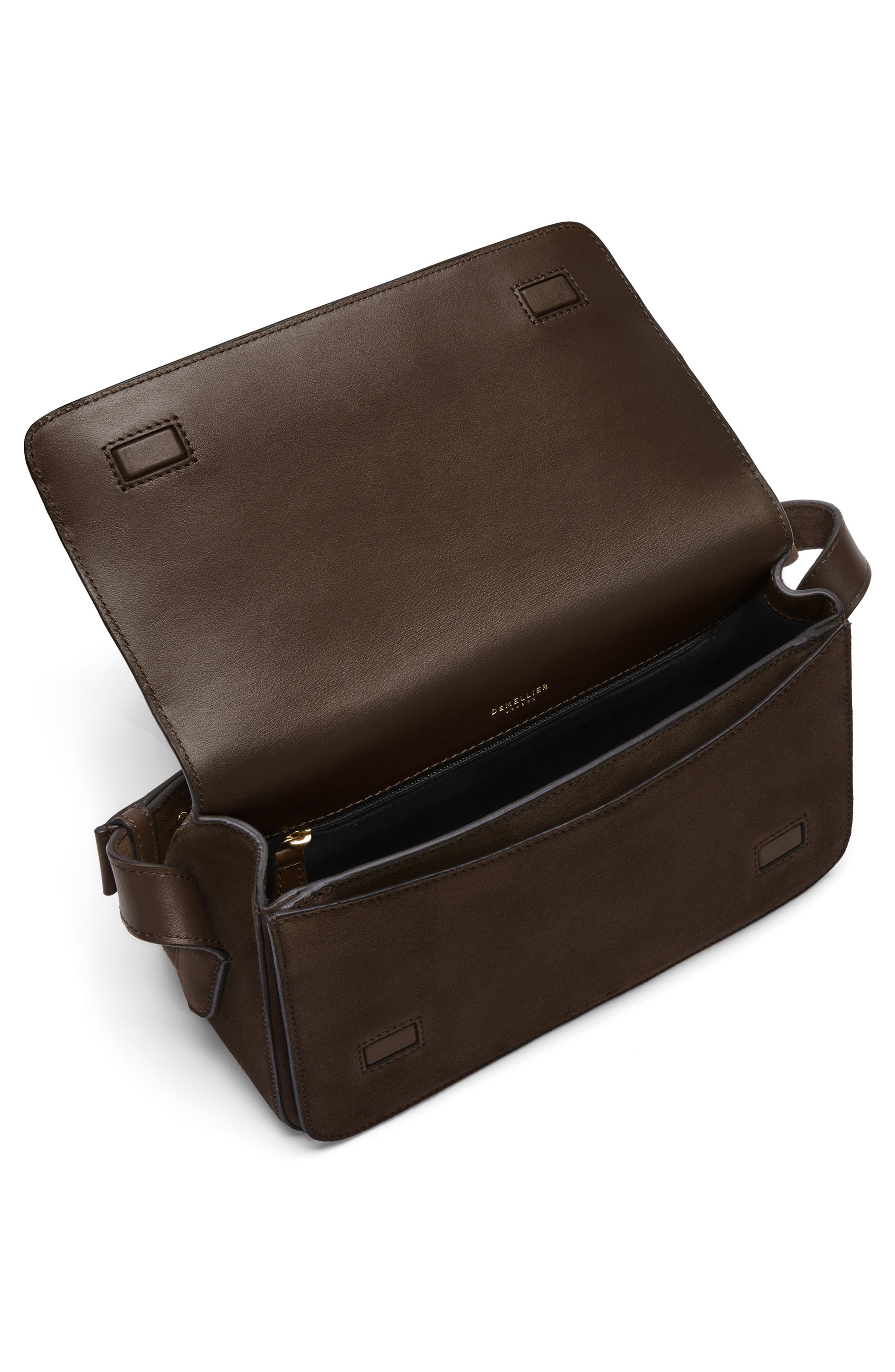The New York Leather & Suede Crossbody Bag, Alternate, color, MOCHA
