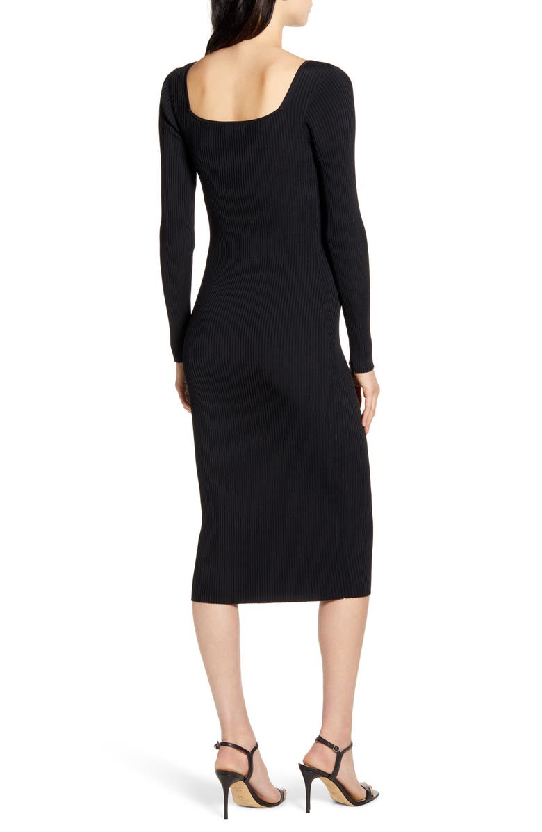 Chelsea28 Long Sleeve Midi Sweater Dress, Alternate, color, 