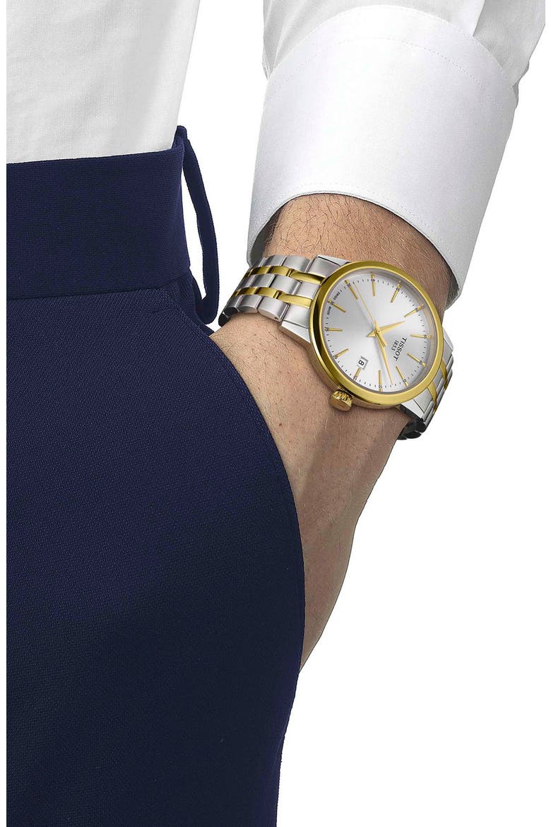Classic Dream Bracelet Watch, 42mm, Alternate, color, GREY/ YELLOW GOLD