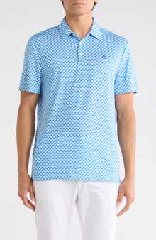 Original Penguin Retro Geometric Print Performance Polo