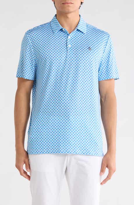 Original Penguin Retro Geometric Print Performance Polo