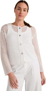 Haven Well Within Organic Cotton Pointelle Cardigan