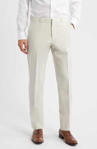 Henrik Trim Fit Solid Stretch Wool Suit Pants