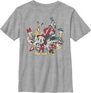 Mickey & Friends Boy's Mickey & Friends The Gangs Together For Holiday  Graphic T-Shirt