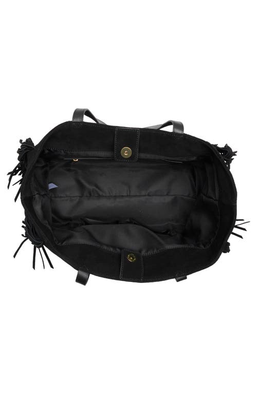Sam Edelman Pryce East/west Drawstring Leather Tote Bag In Black