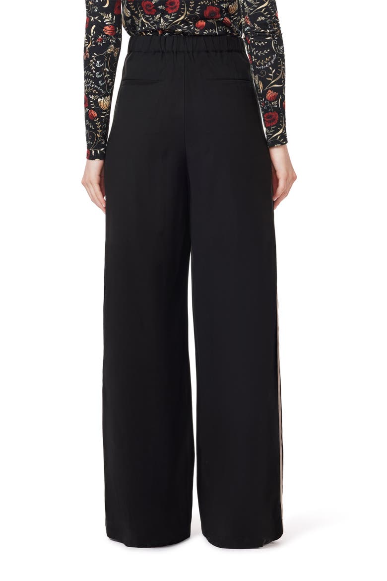 Tie Waist Wide Leg Pants, Alternate, color, BLACK NIGHT