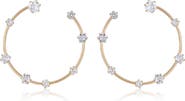 Ettika Large Cubic Zirconia Hoop Earrings