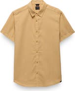 prAna Lindores Hemp Blend Short Sleeve Button-Up Shirt