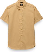 prAna Lindores Hemp Blend Short Sleeve Button-Up Shirt