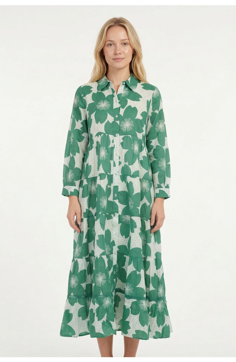 Ro's Garden Jinette Maxi Dress, Main, color, Green Akari