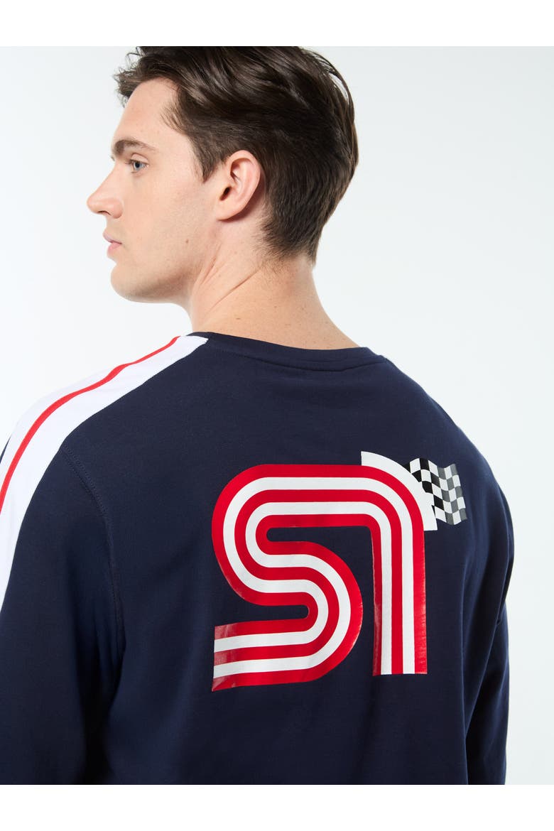 Macchina Long Sleeve T-Shirt, Alternate, color, MARITIME BLUE