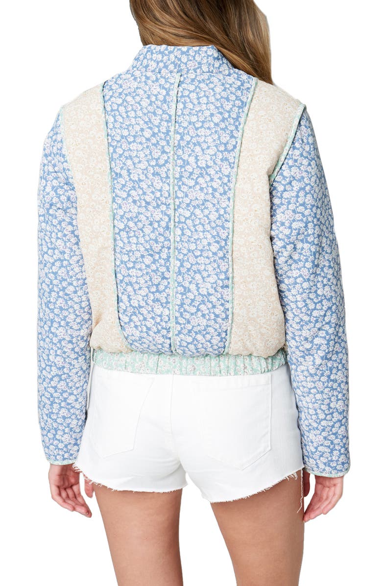 BLANKNYC Quilted Floral Jacket, Alternate, color, 