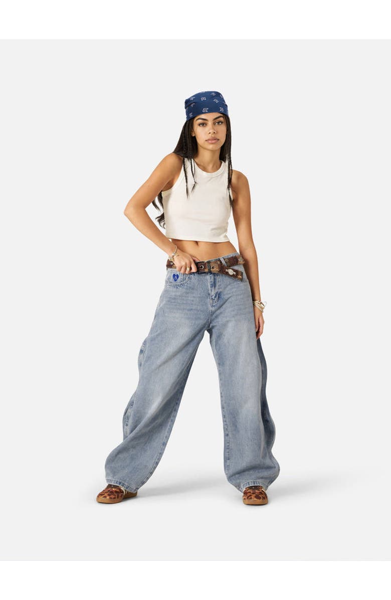 AELFRIC EDEN Barrel Jeans, Alternate, color, Blue