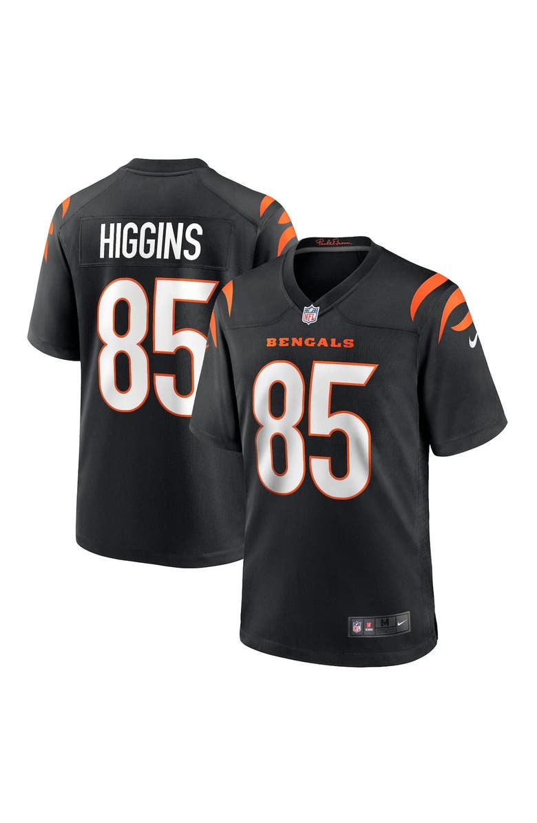 Nike Men's Nike Tee Higgins Black Cincinnati Bengals Game Jersey, Main, color,