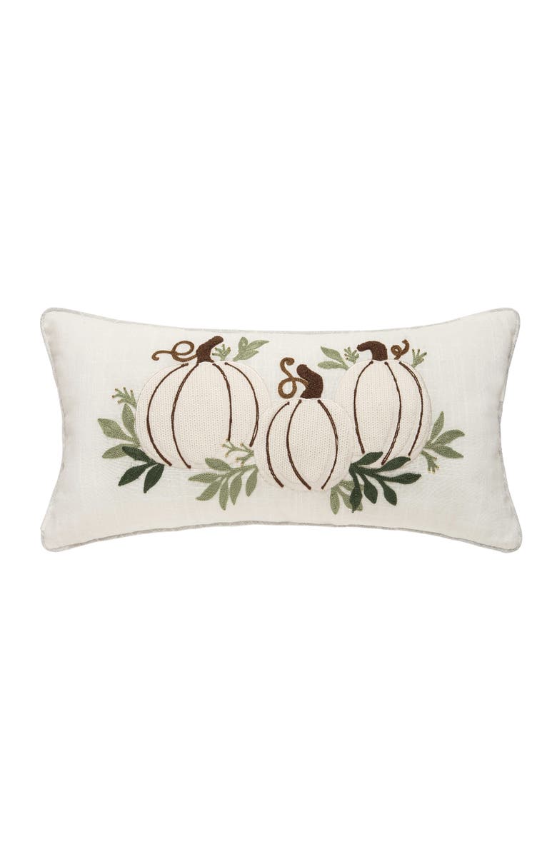 C&F Home White Pumpkin Trio Pillow, Main, color, White