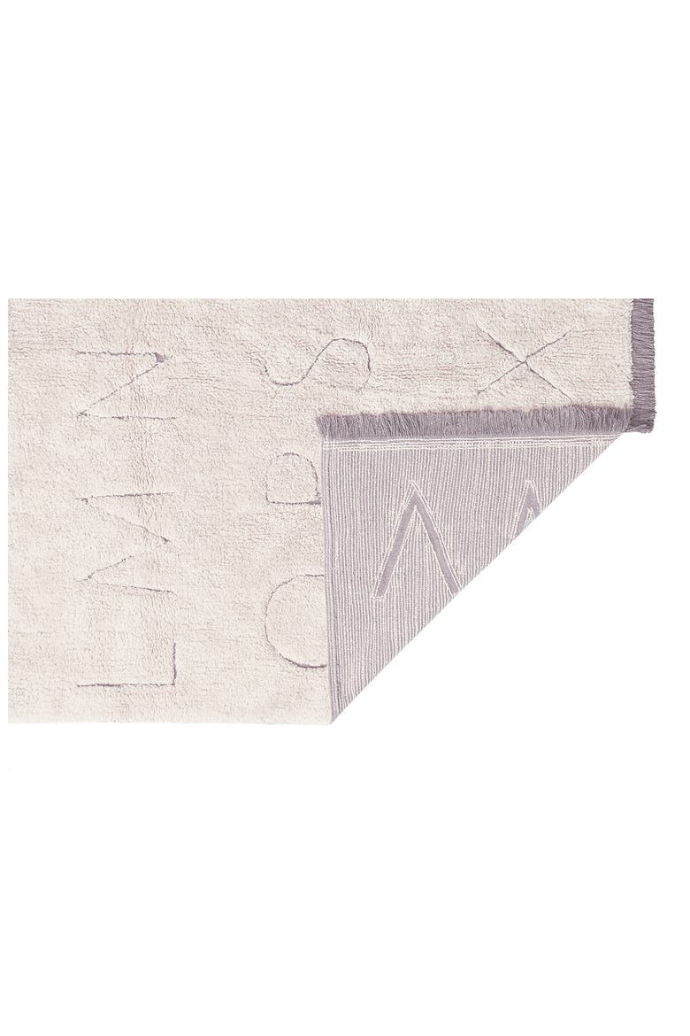 RugCycled ABC Washable Cotton Blend Rug, Alternate, color, NATURAL RUGCYCLED YARN