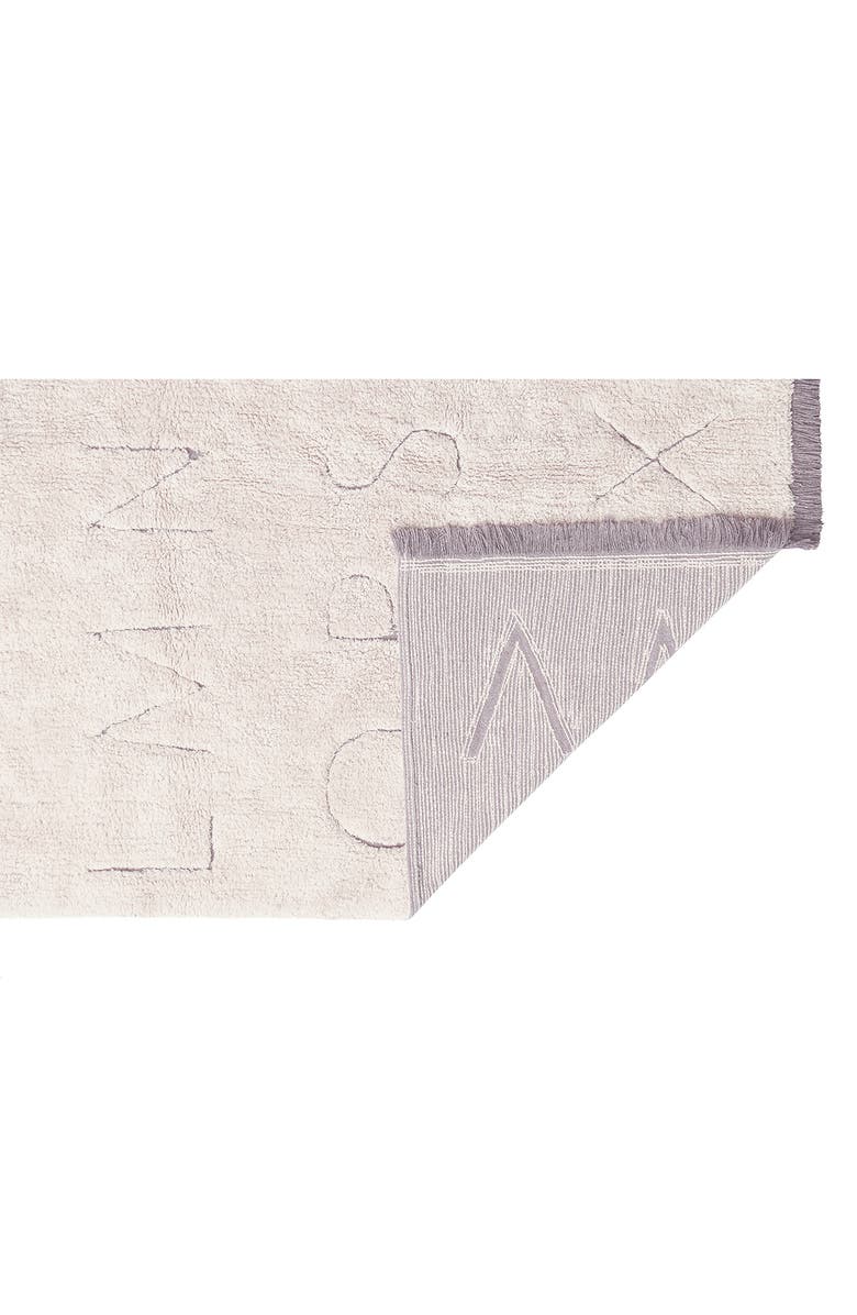 Lorena Canals RugCycled ABC Washable Cotton Blend Rug, Alternate, color, Natural Rugcycled Yarn