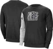 Nike Men's Nike Black/Heather Gray Brooklyn Nets Courtside Versus Force & Flight Pullover Sweatshirt