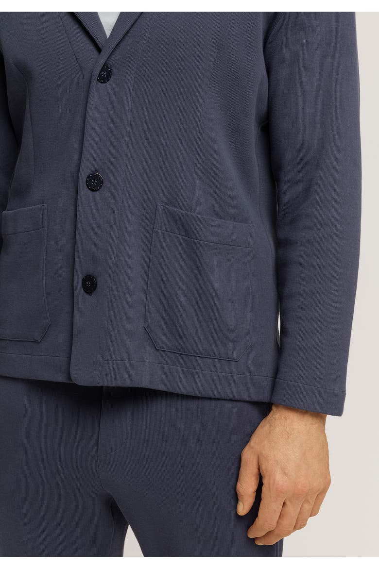 Travelwear Cotton Rib Blazer, Alternate, color, Ombre Blue