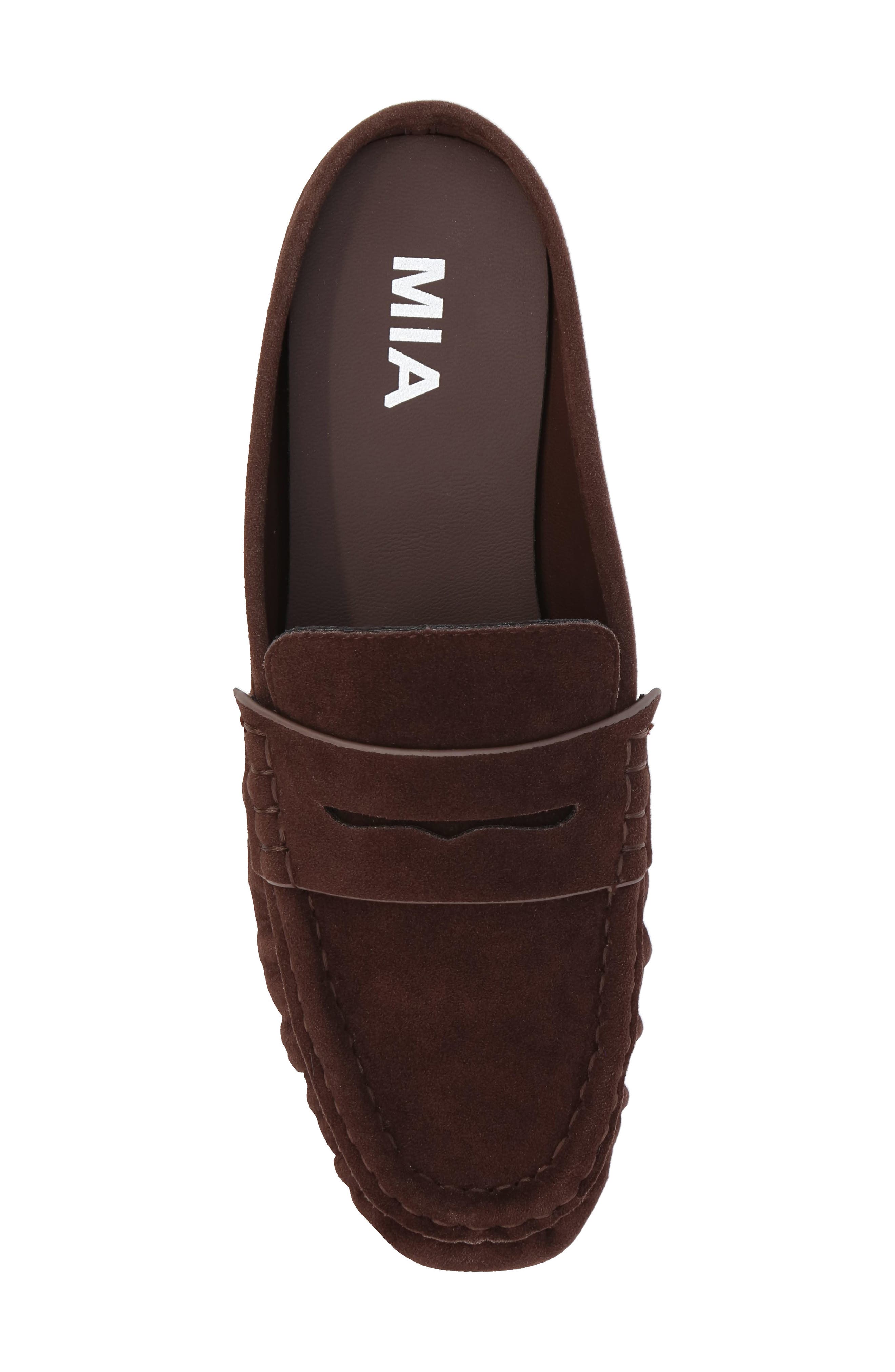 MIA Bridgetta Loafer Mule, Alternate, color, Espresso