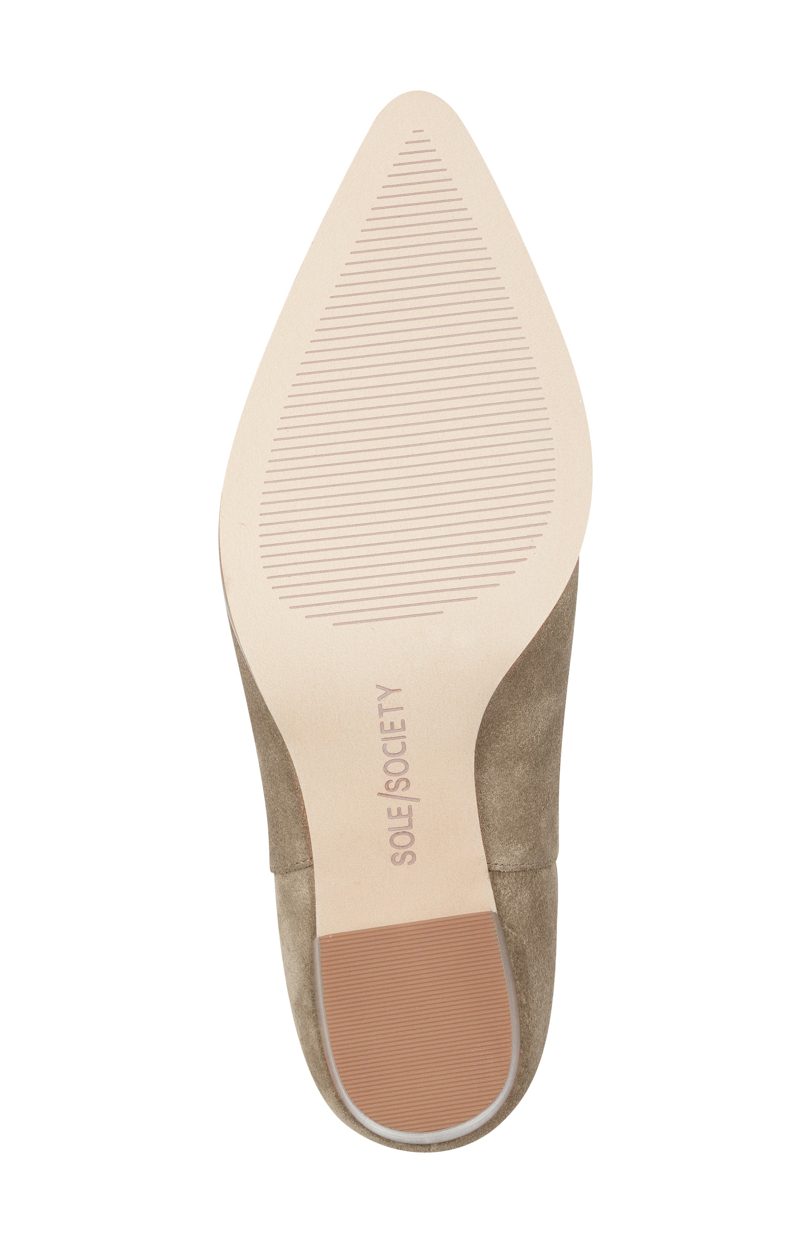 Maeryn Pointed Toe Bootie, Alternate, color, HONEY SUEDE