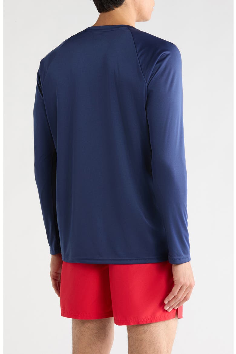 Hydroguard Long Sleeve Swim T-Shirt, Alternate, color, MIDNIGHT NAVY