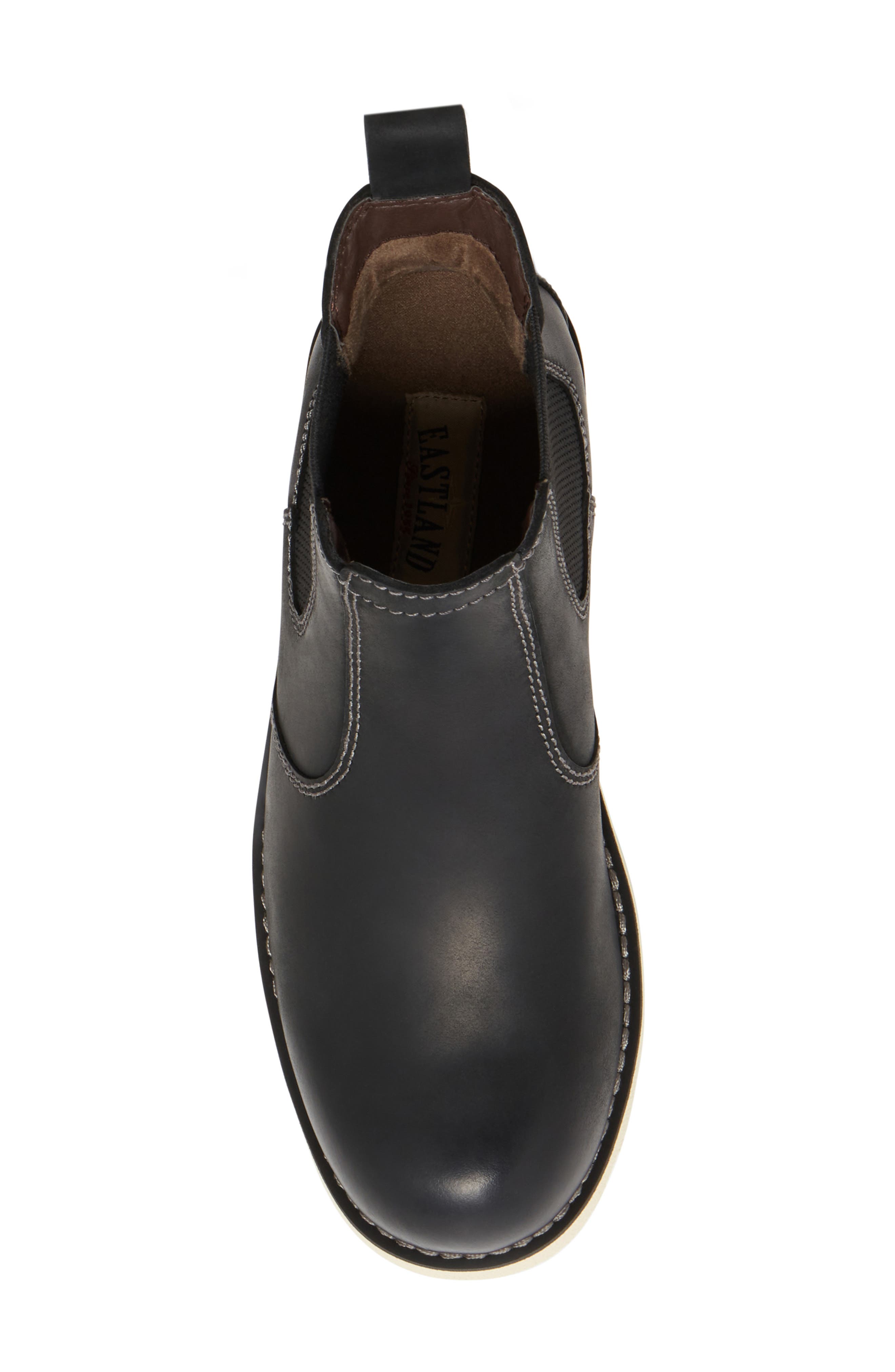 Eastland Herman Water Resistant Chelsea Boot, Alternate, color, Black