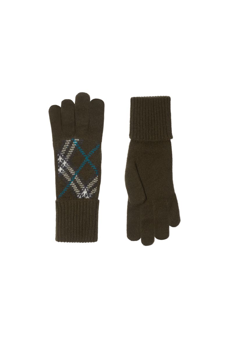 Check Cashmere Blend Gloves, Alternate, color, Snug