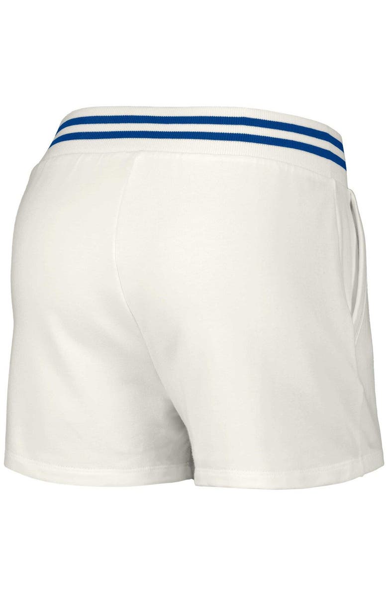 LUSSO Women's Lusso White Chicago Cubs Maeg Tri-Blend Pocket Shorts, Alternate, color, White