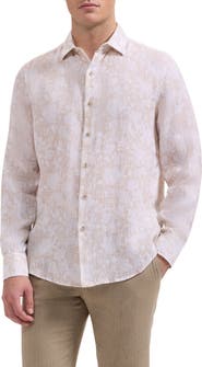 Bugatchi Julian Linen Button-Up Shirt