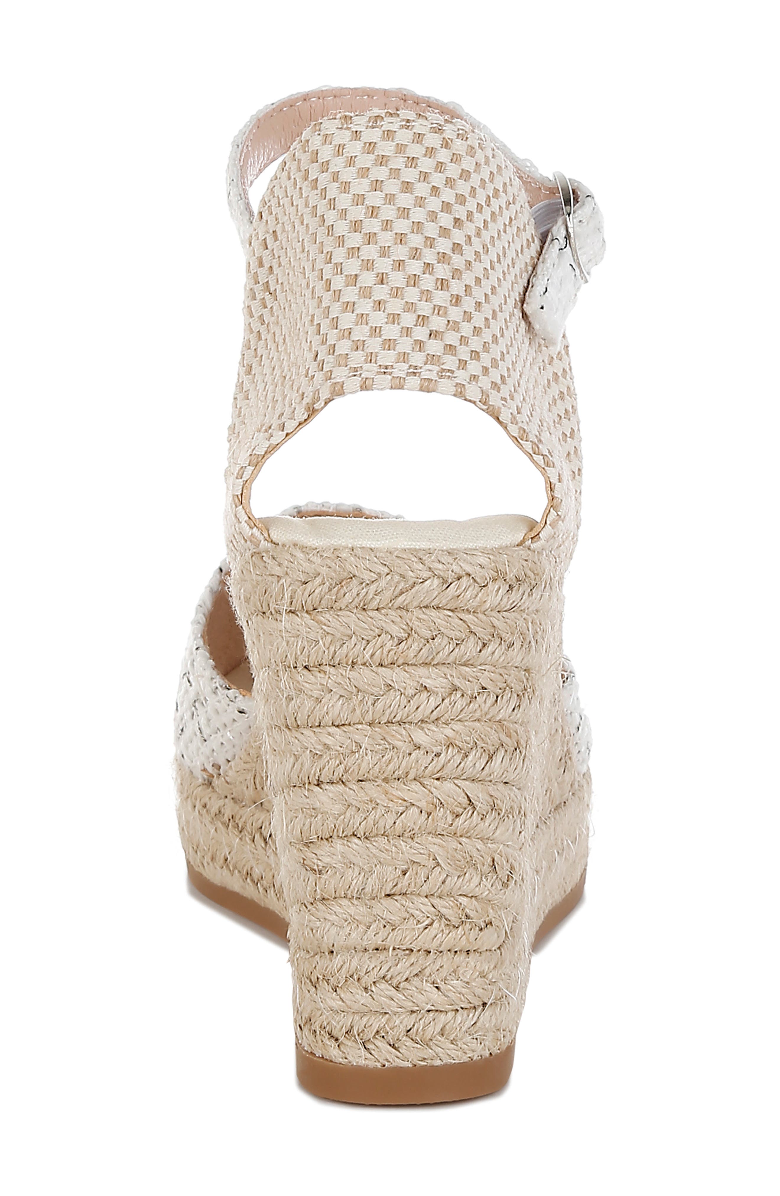 LONDON RAG Regatta Platform Wedge Espadrille, Alternate, color, White