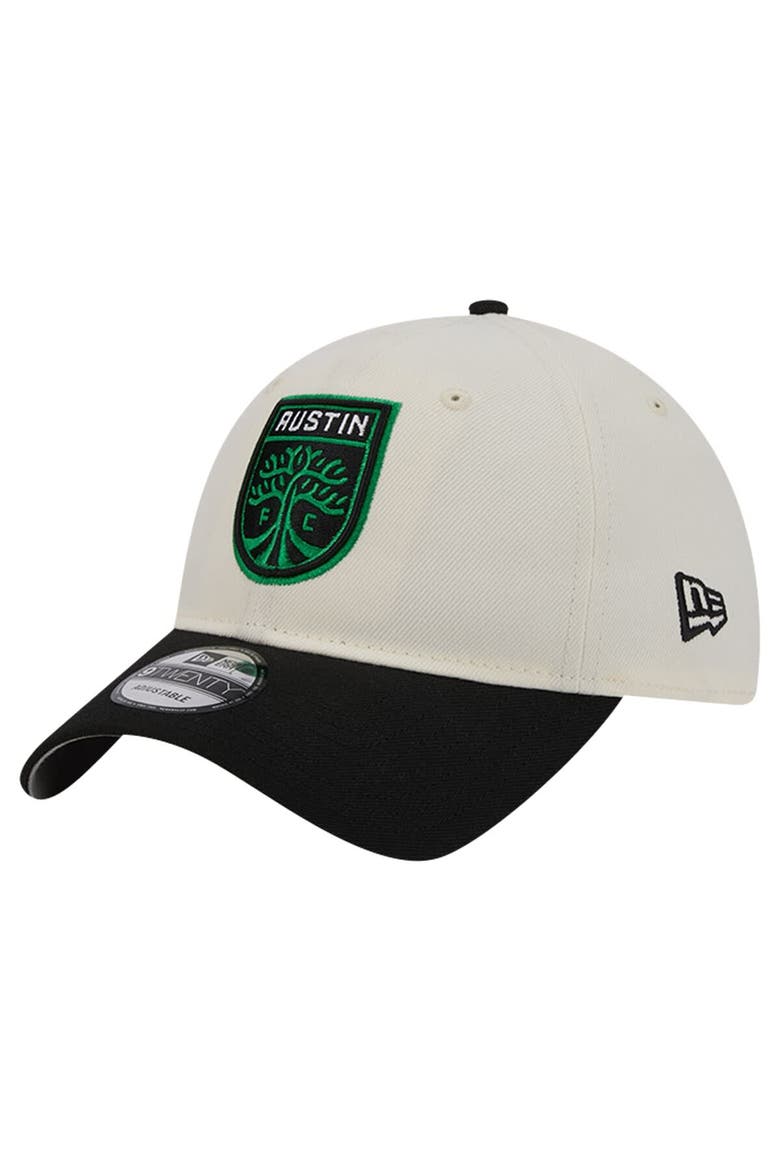 Men's New Era White Austin FC 2024 Kick Off Collection 9TWENTY Adjustable Hat, Alternate, color, White