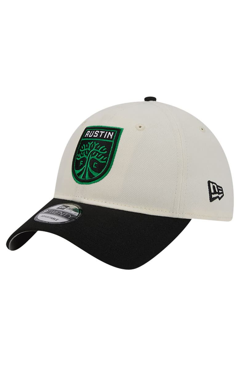 New Era Men's New Era White Austin FC 2024 Kick Off Collection 9TWENTY Adjustable Hat, Alternate, color,