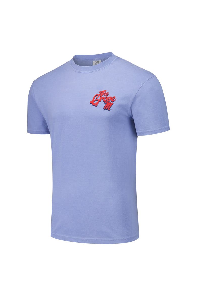 Unisex Light Blue Ole Miss Rebels Hyper Local Chandelier Script T-Shirt, Alternate, color, Light Blue