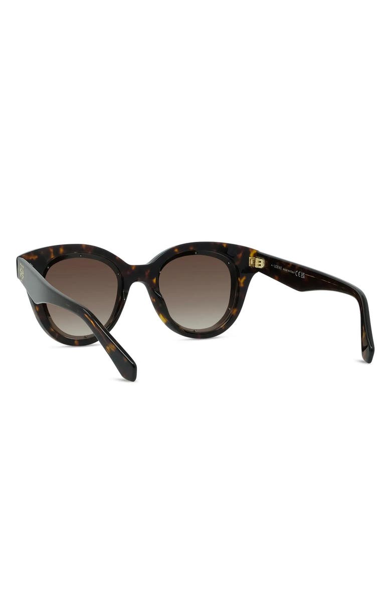 Loewe Anagram 51mm Gradient Butterfly Sunglasses, Alternate, color, Dark Havana / Gradient Brown