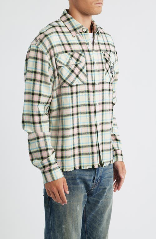Billionaire Boys Club Bb Dust Storm Plaid Button-up Shirt In Green