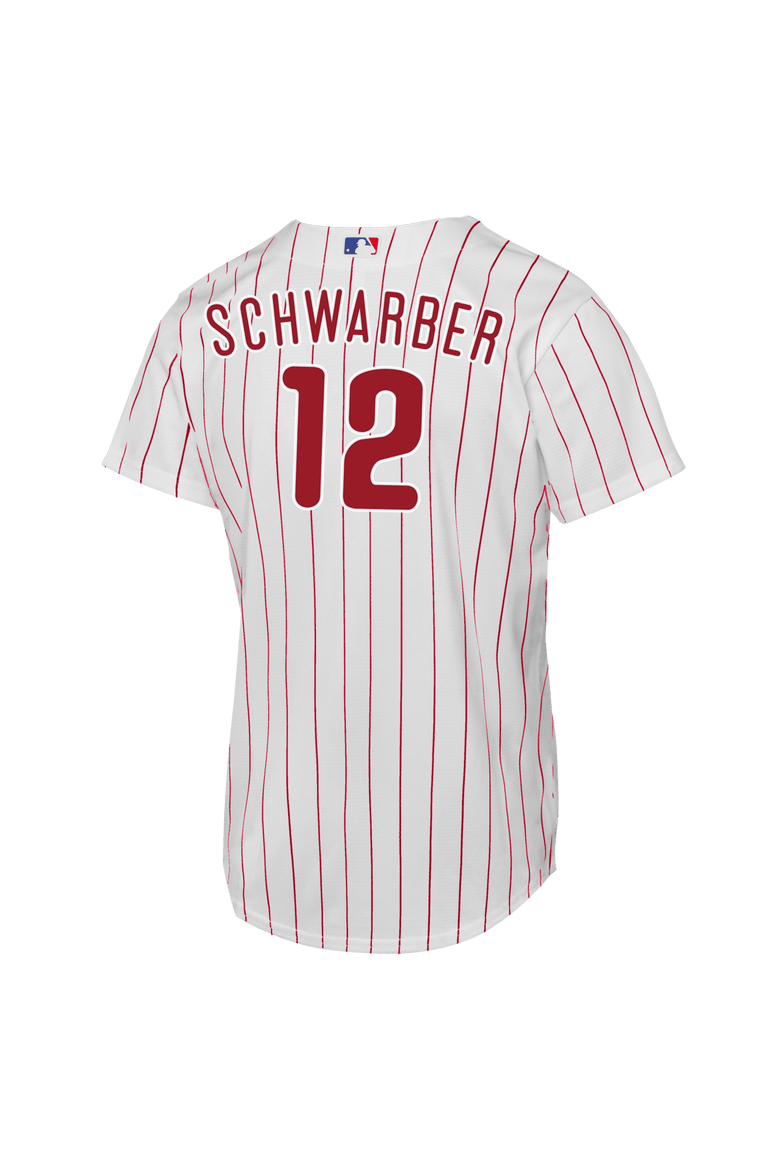 Youth Nike Kyle Schwarber White Philadelphia Phillies Home Replica Jersey, Alternate, color, White