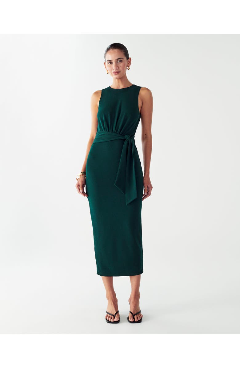 WILLA Aleda Midi Dress, Main, color, Emerald