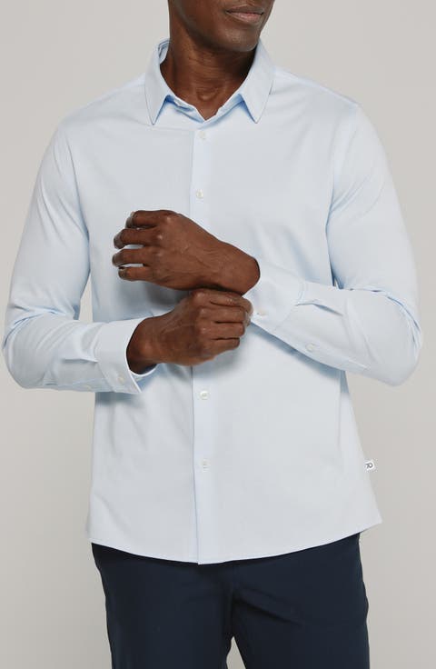 Girona Solid Performance Button-Up Shirt
