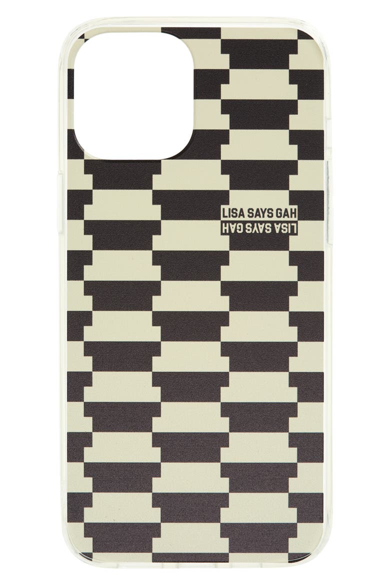 Vintage Rug iPhone 12 Case, Main, color, BLACK/ IVORY COOKIE