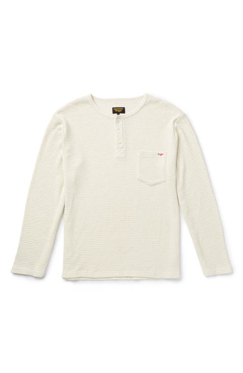 Sawpit Long Sleeve Cotton Thermal Henley