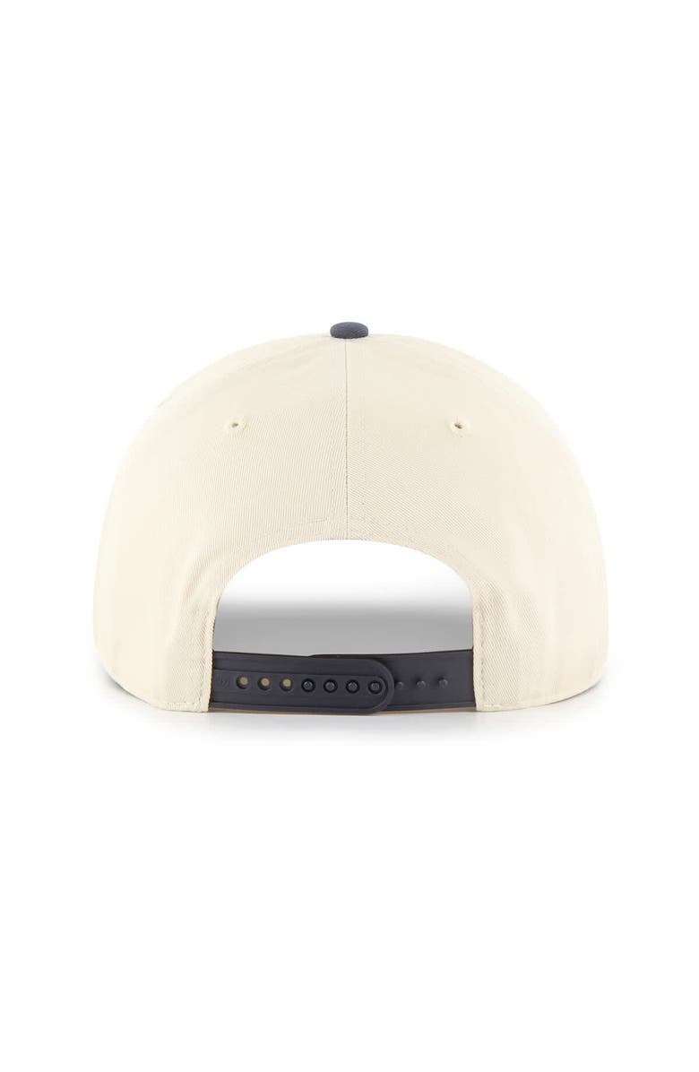 '47 Men's '47 Cream/Navy Denver Nuggets Roscoe Hitch Adjustable Hat, Alternate, color, 