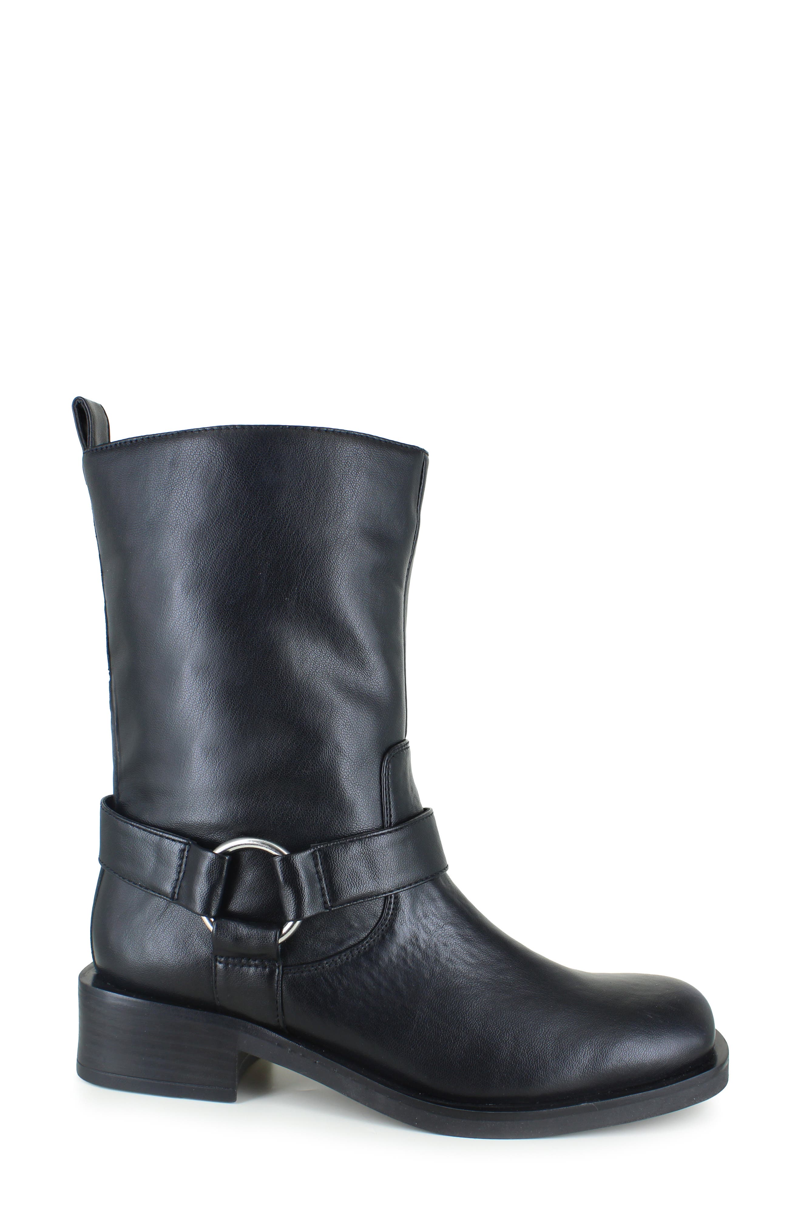 Reaction Kenneth Cole Diona Harness Boot, Alternate, color, Black Smooth