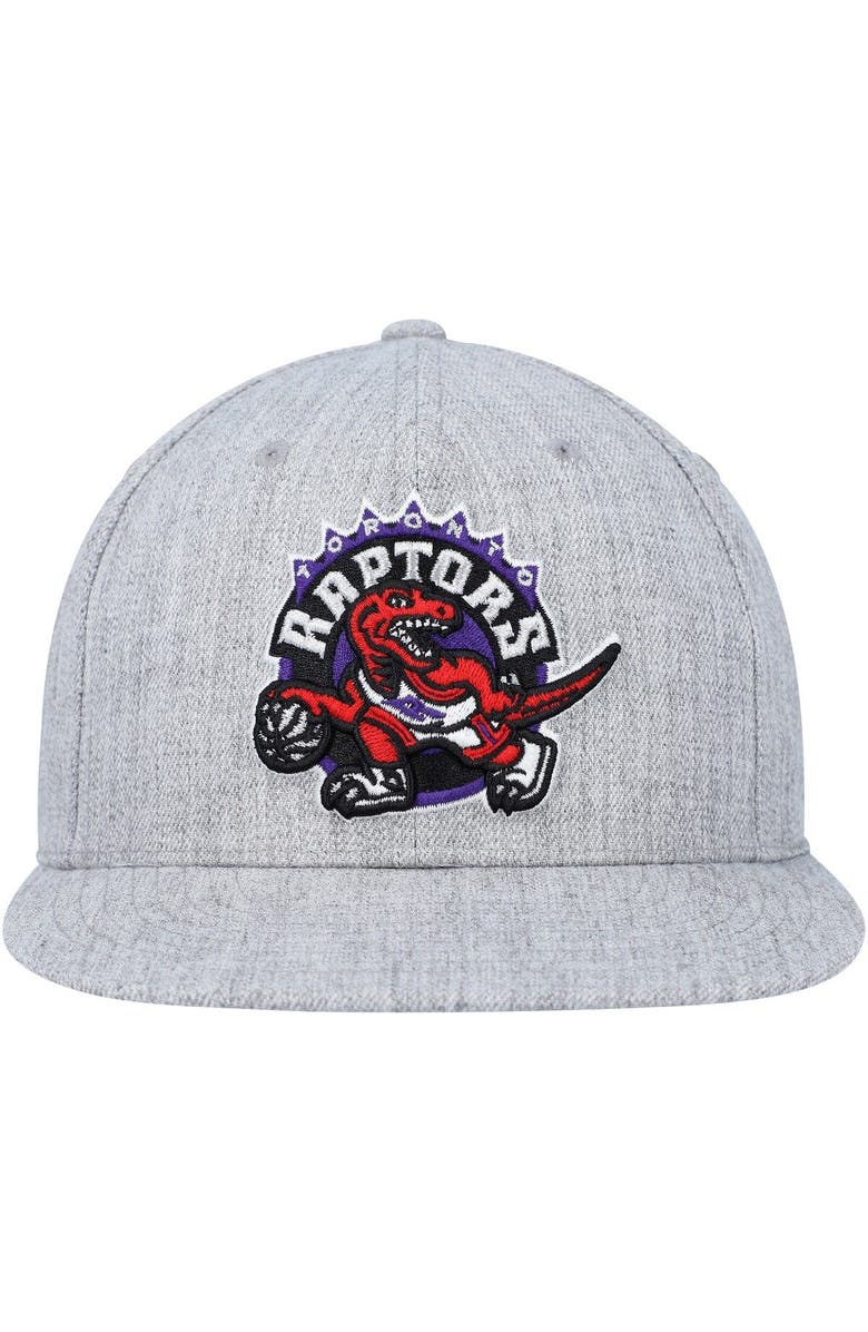 Mitchell & Ness Men's Mitchell & Ness Heather Gray Toronto Raptors Hardwood Classics 2.0 Snapback Hat, Alternate, color, Heather Gray