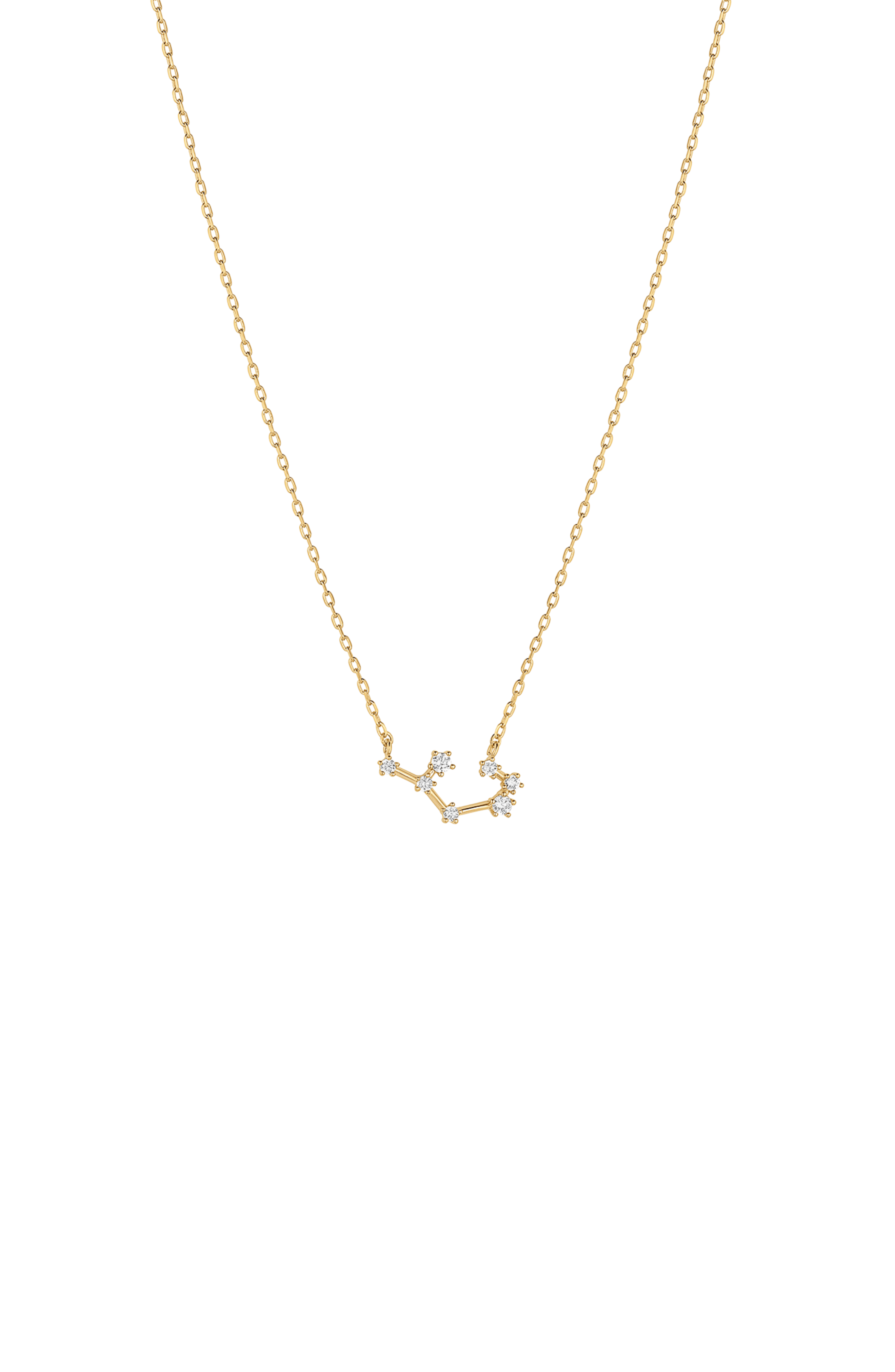 Bearfruit Jewelry 14k Gold Constellation Zodiac Necklace, 12 Zodiac Constellation Holiday Gift Idea
