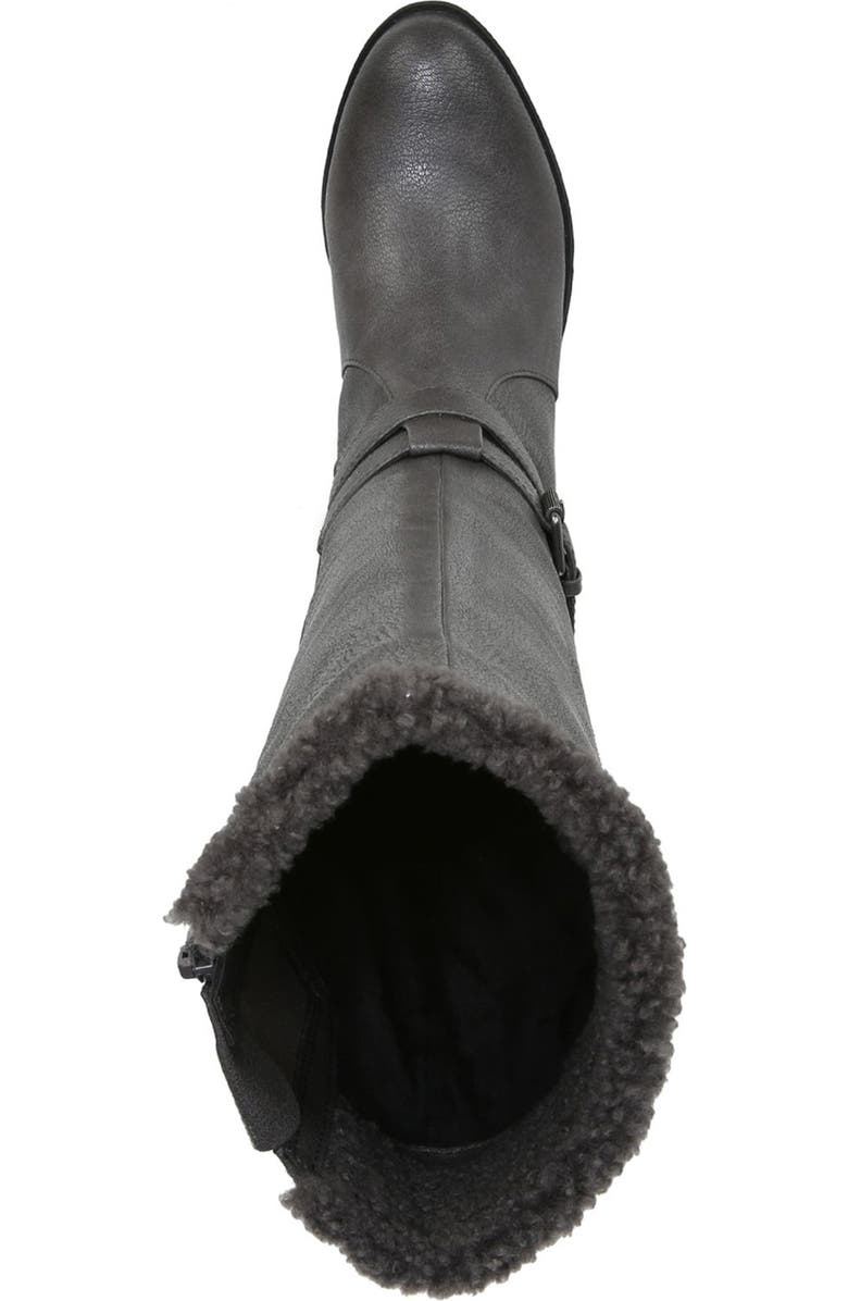 Naturalizer Faux Fur Lined Tall Boot, Alternate, color,