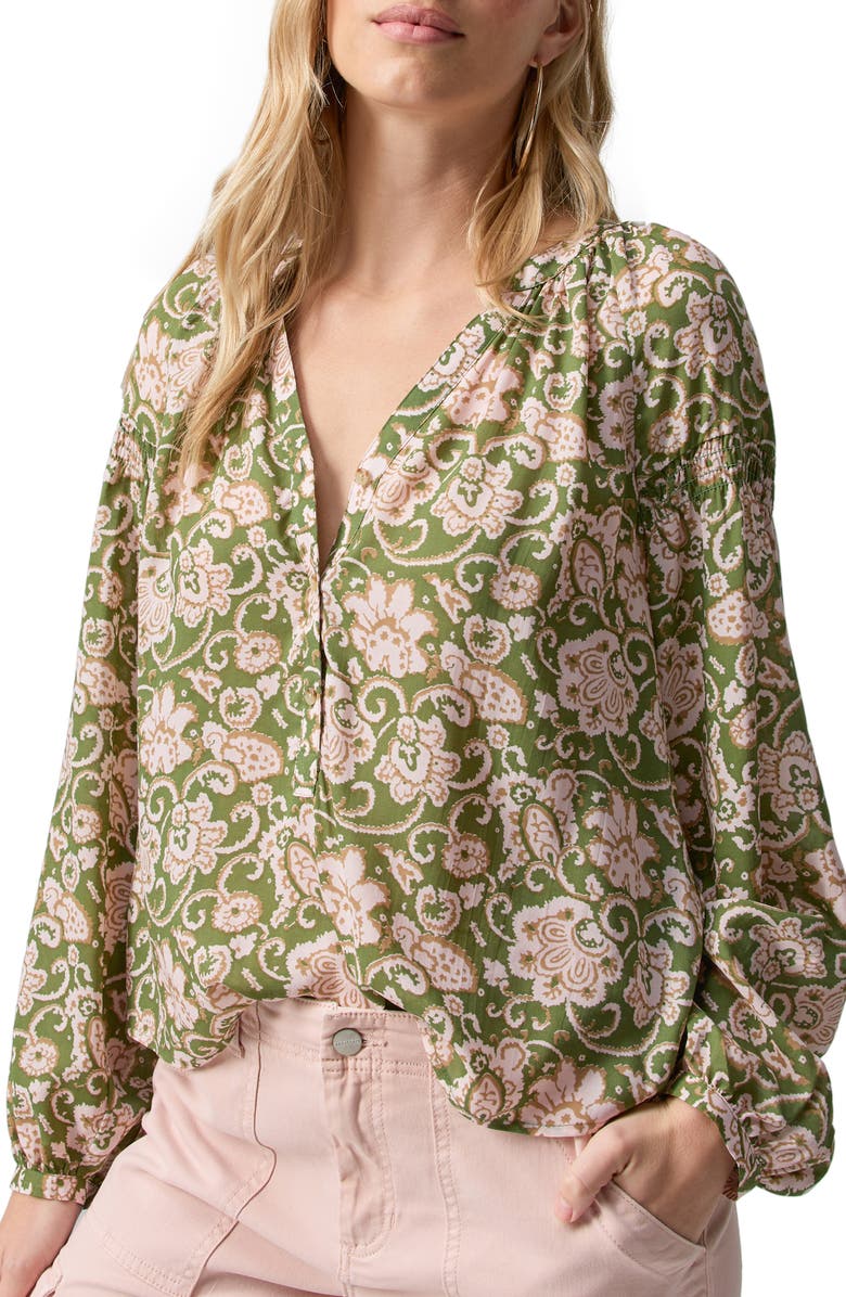 Sanctuary Sunday's Best Floral Print Top, Main, color, 
