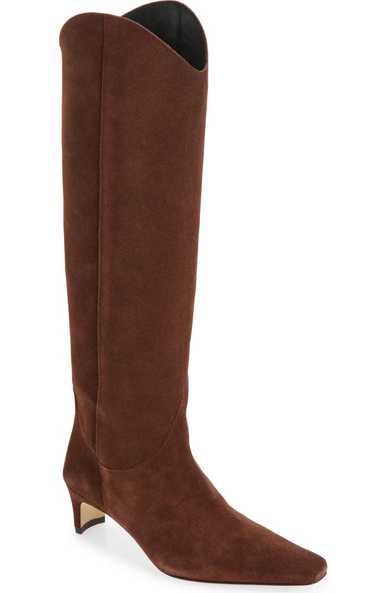 STAUD Wally Western Boot, Main, color, Mahogany