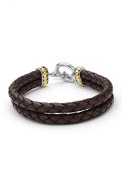 Men's Anthem Double Leather Bracelet